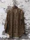 INTO THE EAST 25 Autumn/Winter Moss Green Dark Pattern Print Linen Shirt/Straight Pants ITE-E1DGAW004GR21SH-LV Top